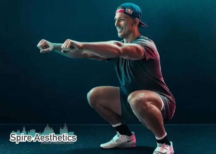 Image of man build leg muscle Doncaster through exercise