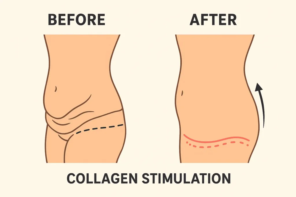 Before and after results for sagging skin after weight loss injections Doncaster
