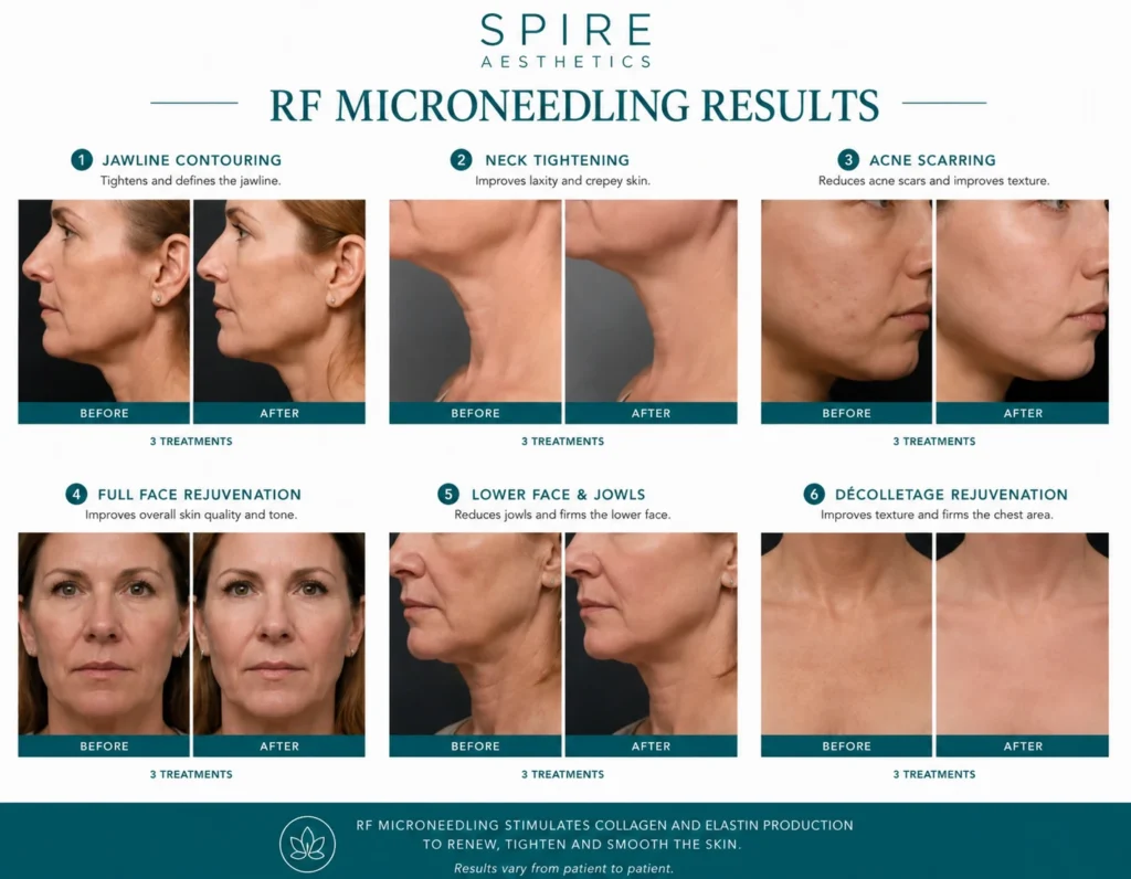RF Microneedling Skin tightening Doncaster results