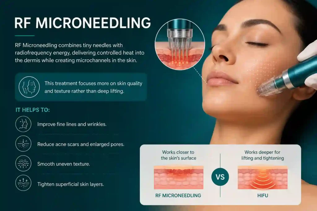 What Does RF Microneedling Do That HIFU Alone Cannot Doncaster