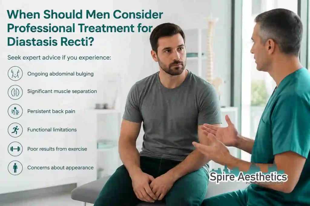 When Should Men Consider Professional Treatment for Diastasis Recti Doncaster?