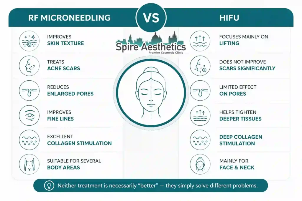 RF Microneedling vs HIFU: Which Treatment Gives Better Results Doncaster?